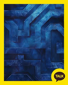 A Dark Maze Of Blue Smoke 카카오톡 테마 카톡테마 무료 다운로드