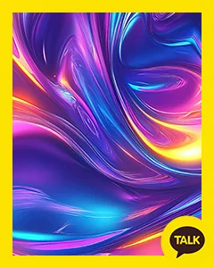 A Glossy Cloth Reflecting Blue Light 카카오톡 테마 카톡테마 무료 다운로드