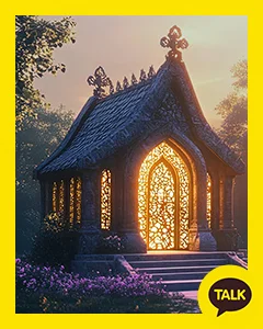 Small Greenhouse In A Flower Garden 카카오톡 테마 카톡테마 무료 다운로드