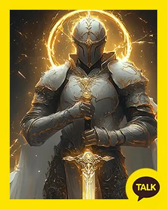 The Knight With The Golden Sword 카카오톡 테마 카톡테마 무료 다운로드