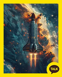 The Launch Of A Space Shuttle 카카오톡 테마 카톡테마 무료 다운로드
